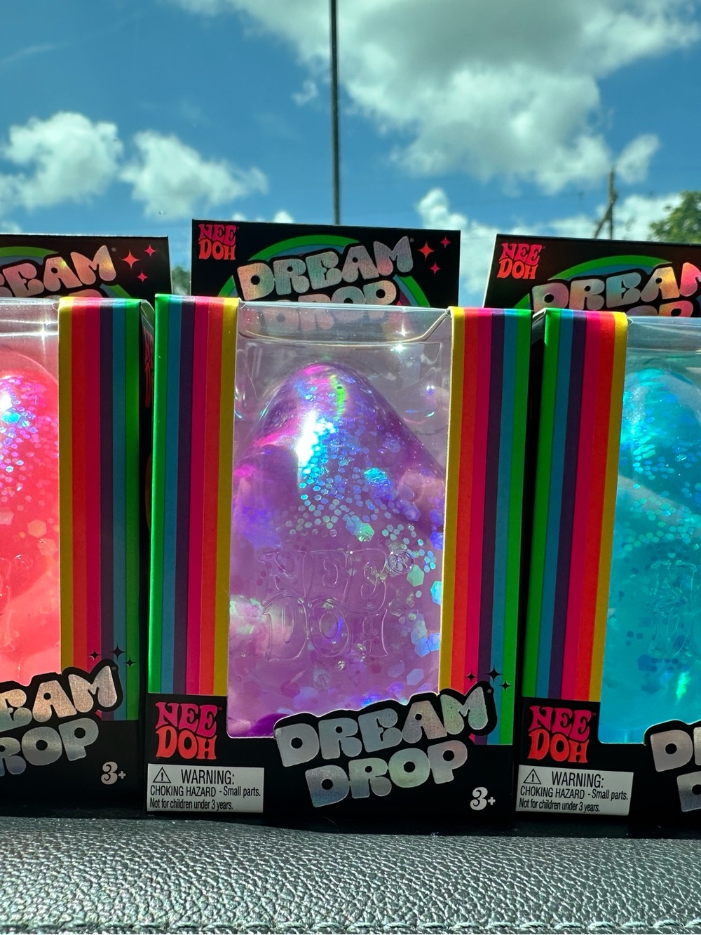 1 Nee Doh Dream Drop blue Kids Squeeze Toy NEW Sealed Authentic NeeDoh